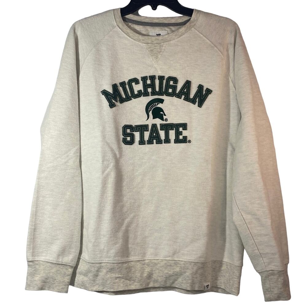 Michigan State Spartans Appliqued Fanatics NWOT Sweatshirt Womens Med - Picture 1 of 9
